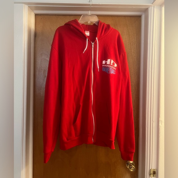 American Apparel Other - American Apparel F497 Fleece Men’s Red Full Zip Up Hoodie